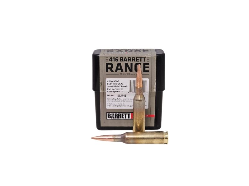 Barrett .416 Barrett 452 Grain MTAC Cutting Edge FMJ