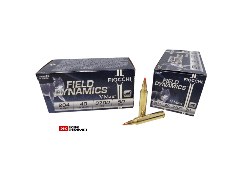 Fiocchi .204 Ruger Field Dynamics 40 Grain Hornady V MAX