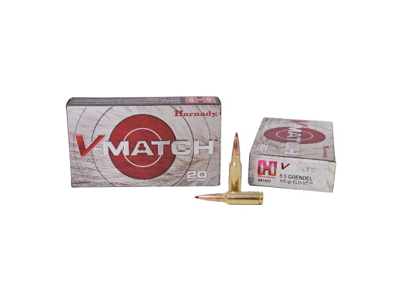 Hornady V Match 6.5mm Grendel 100 Grain ELD VT