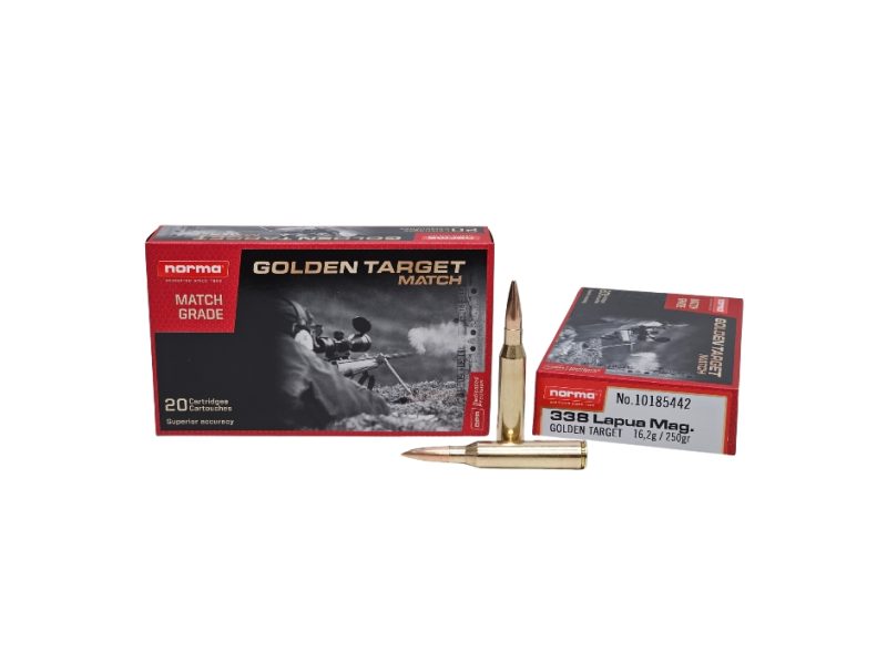 Norma Golden Target .338 Lapua Mag 250 Grain HPBT